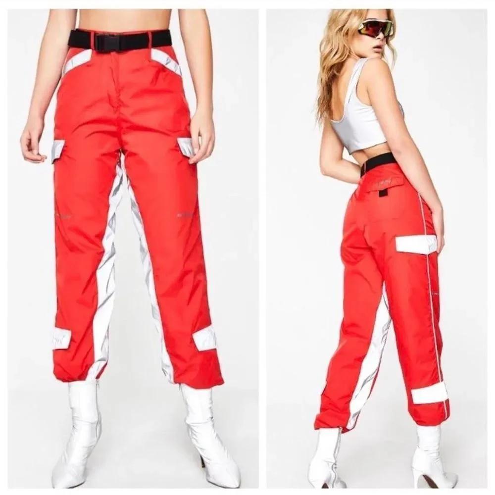 I.AM.GIA Red Reflective Halo Pants - Picture 1 of 5